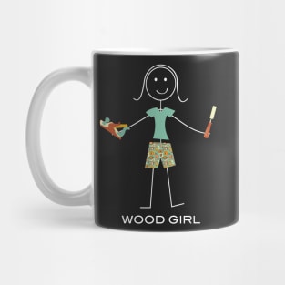 Funny Womens Woodworking design Mug